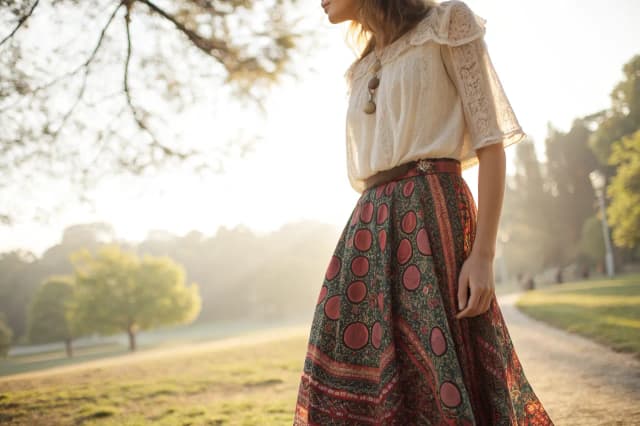 Jakie bluzki do długiej rozkloszowanej spódnicy najlepiej wybrać?